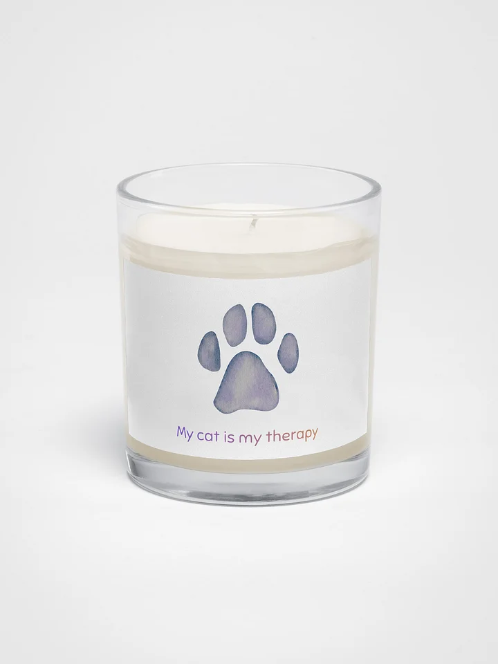 ''My cat is my therapy'' candle product image (1)