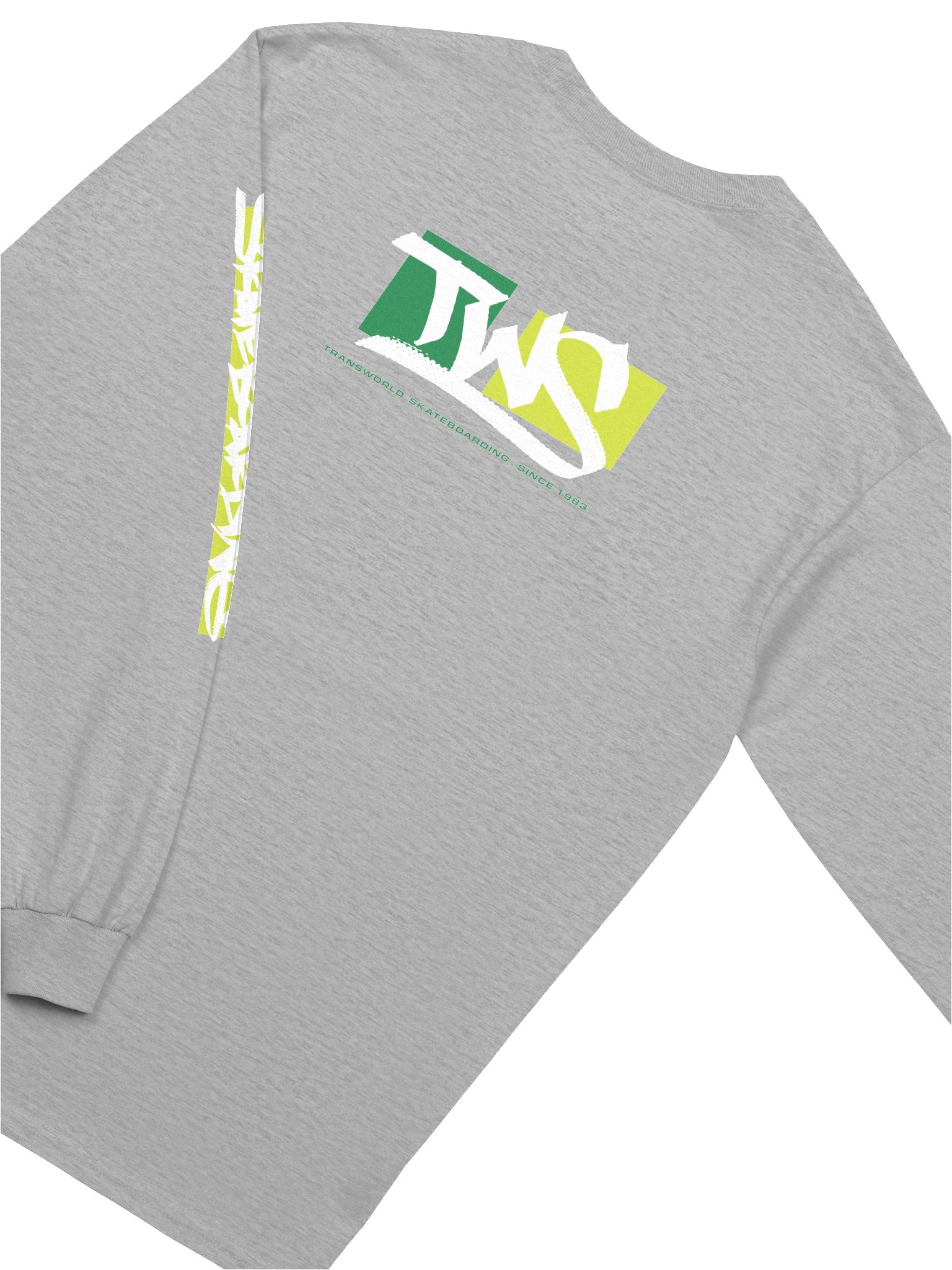 Eli Morgan Gesner Handstyle Heather Gray Longsleeve T-Shirt product image (5)