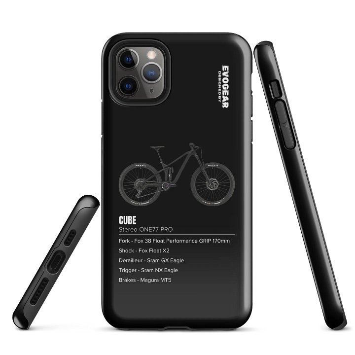 Black CUBE Stereo ONE77 PRO iPhone Case product image (1)