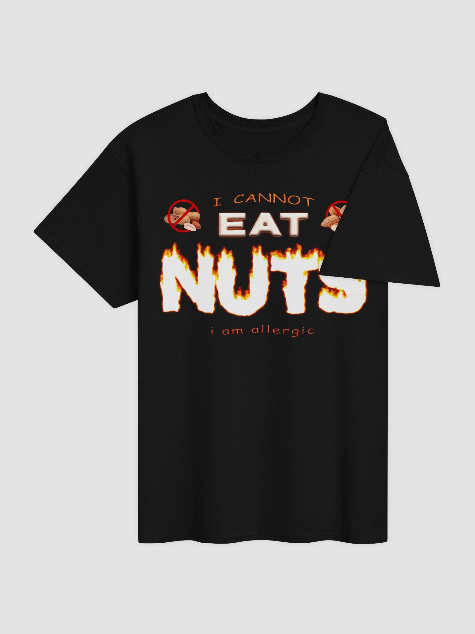 I cannot eat nuts (I'm allergic) T-shirt product image (8)