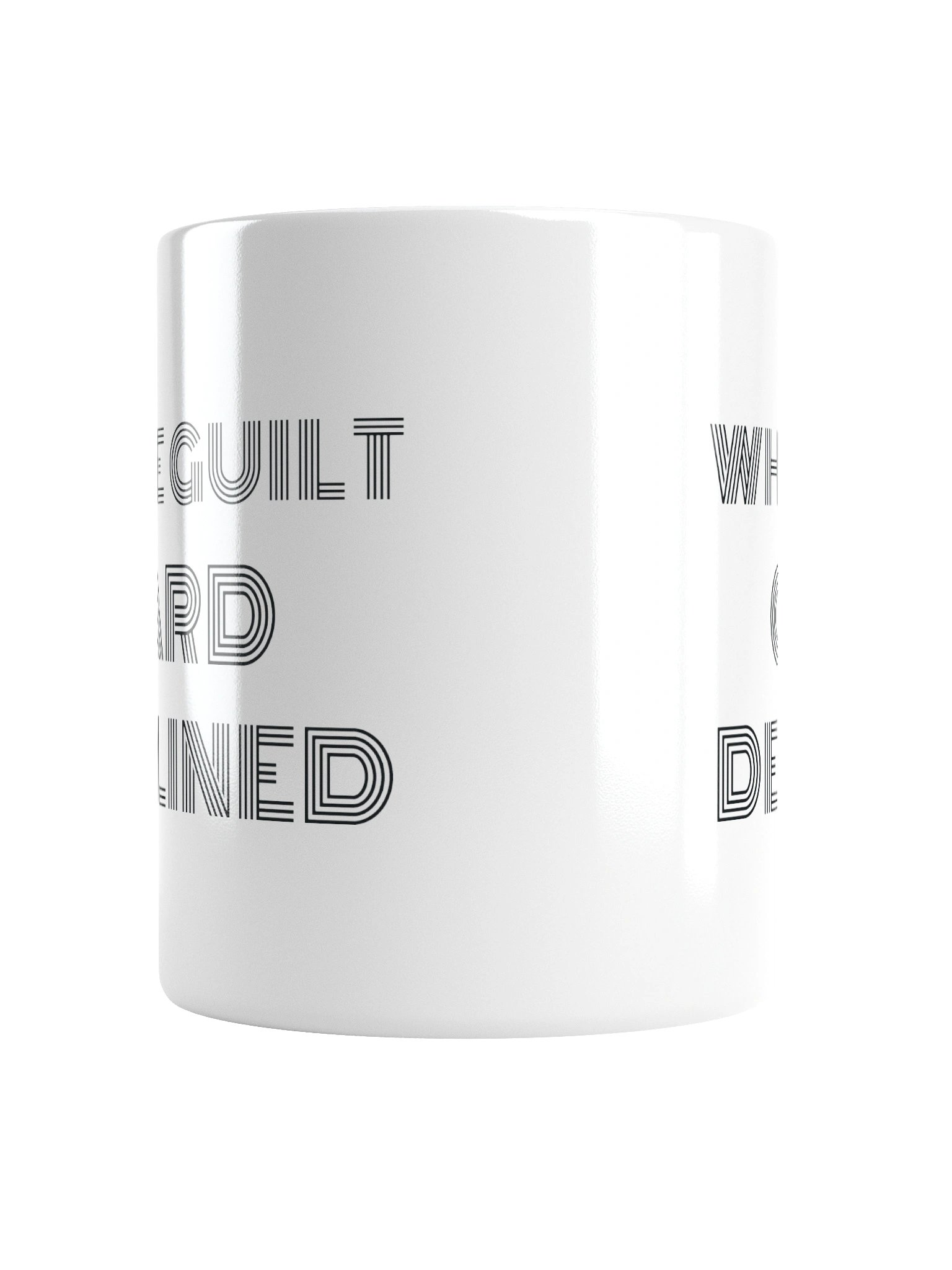White Guilt Card Declined Mug product image (6)