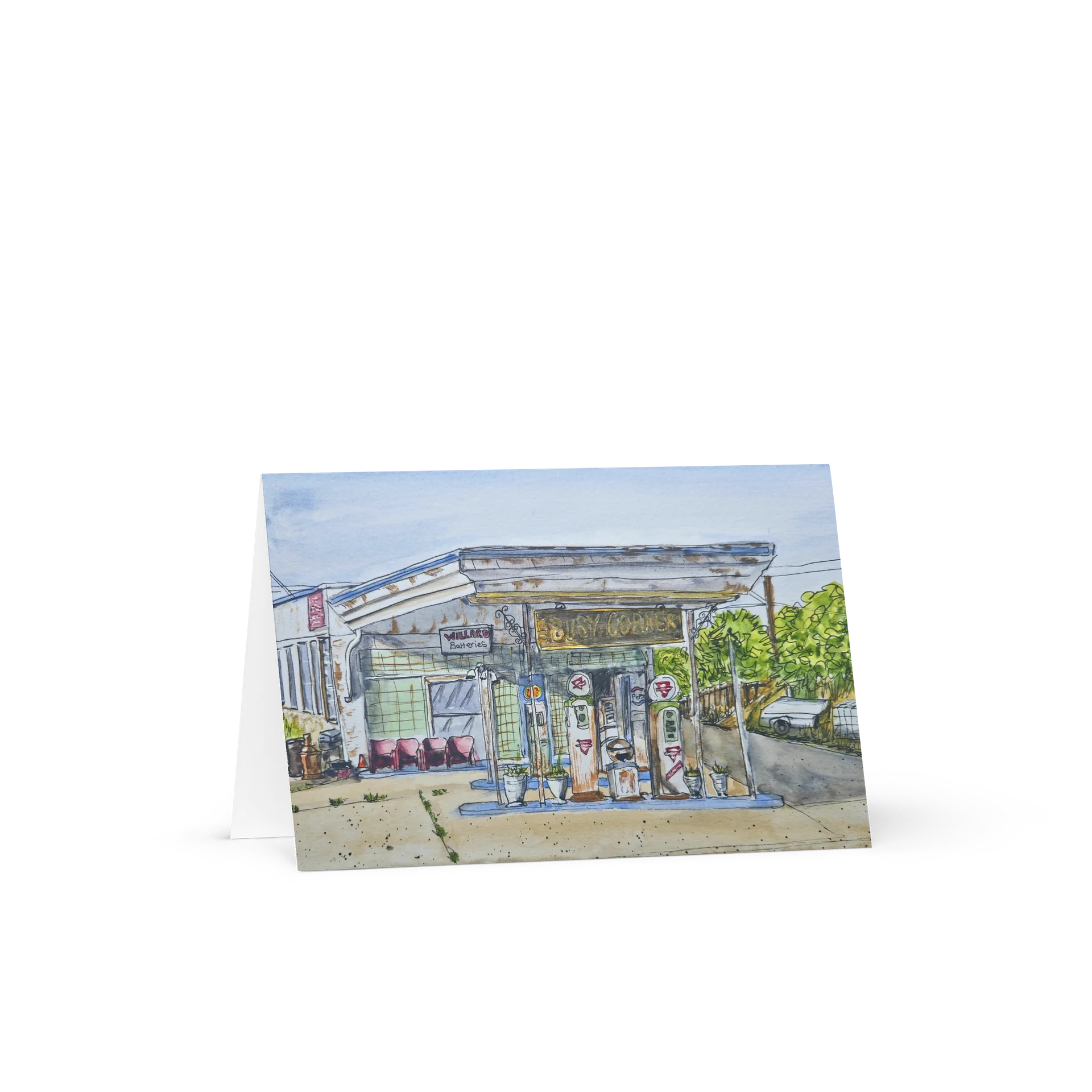 Busy Corner - Greeting Card product image (1)