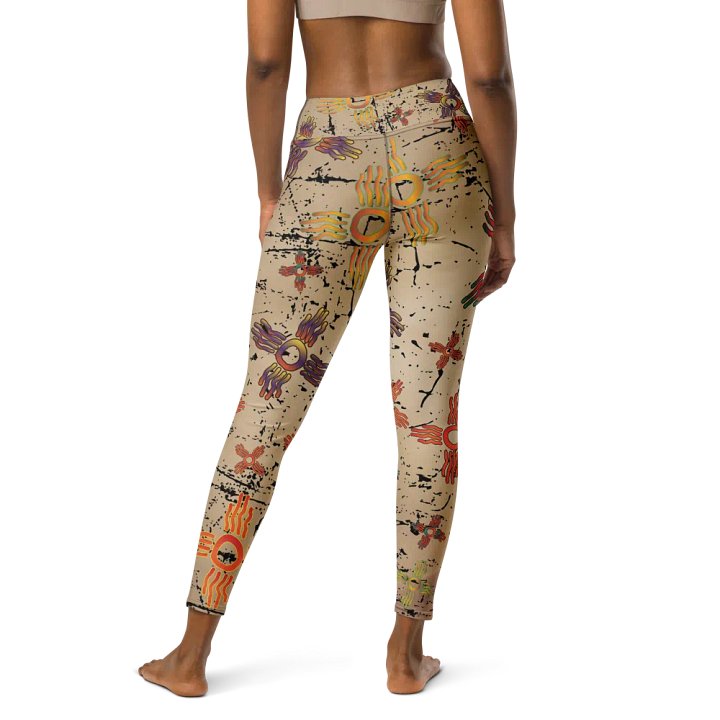 Squiggly Zia Tan Collage Leggings product image (2)