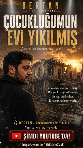 Çocukluğumun evi yıkılmış…
Ben geç kalmışım dönmeye. 🏚️💔

🎧 DERTAN – Çocukluğumun Evi Yıkılmış

https://youtu.be/-IDKkMmXVkE
...