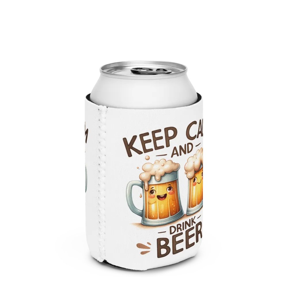 Keep Calm and Drink Beer Can Cooler – Insulated Holder for Cold Drinks product image (4)