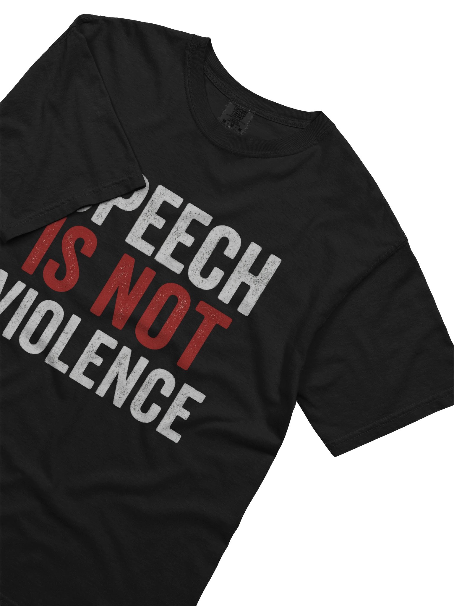 Speech is Not Violence T-Shirt (Dark) product image (5)