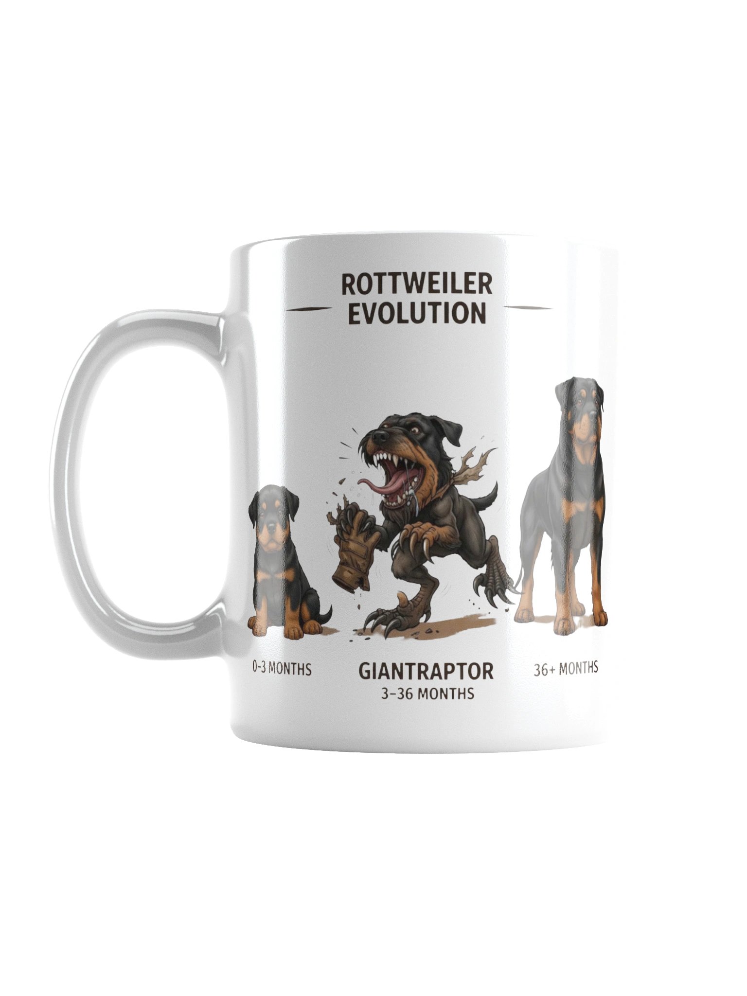 Mythical Rottweiler Evolution Mug product image (1)