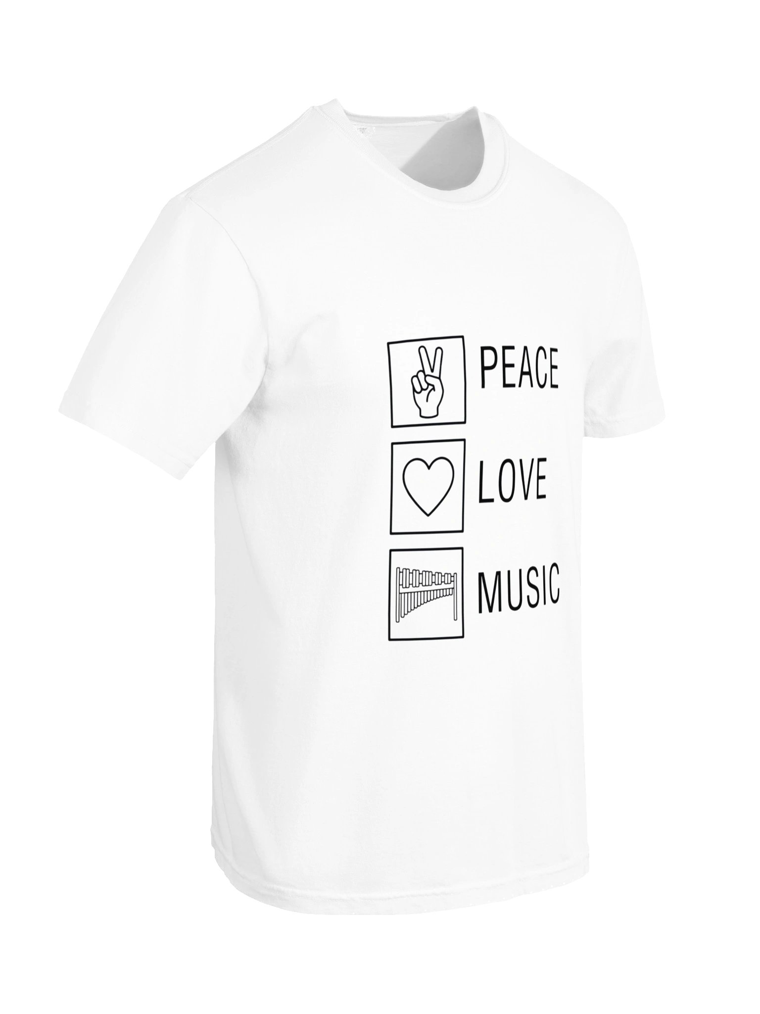 Peace Love Marimbas Funny Marimba Player Percussionist Shirt product image (79)