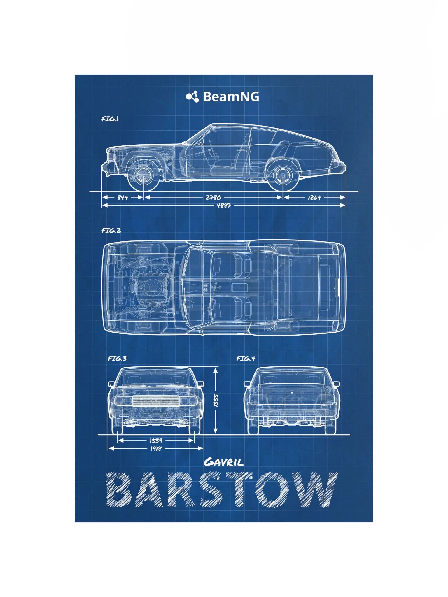 Gavril Barstow Blueprint Poster product image (4)