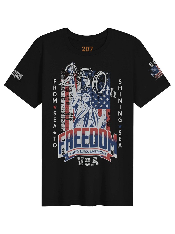 Vintage USA 250th Anniversary T-Shirt | Semiquincentennial Liberty Patriotic Tee product image (1)