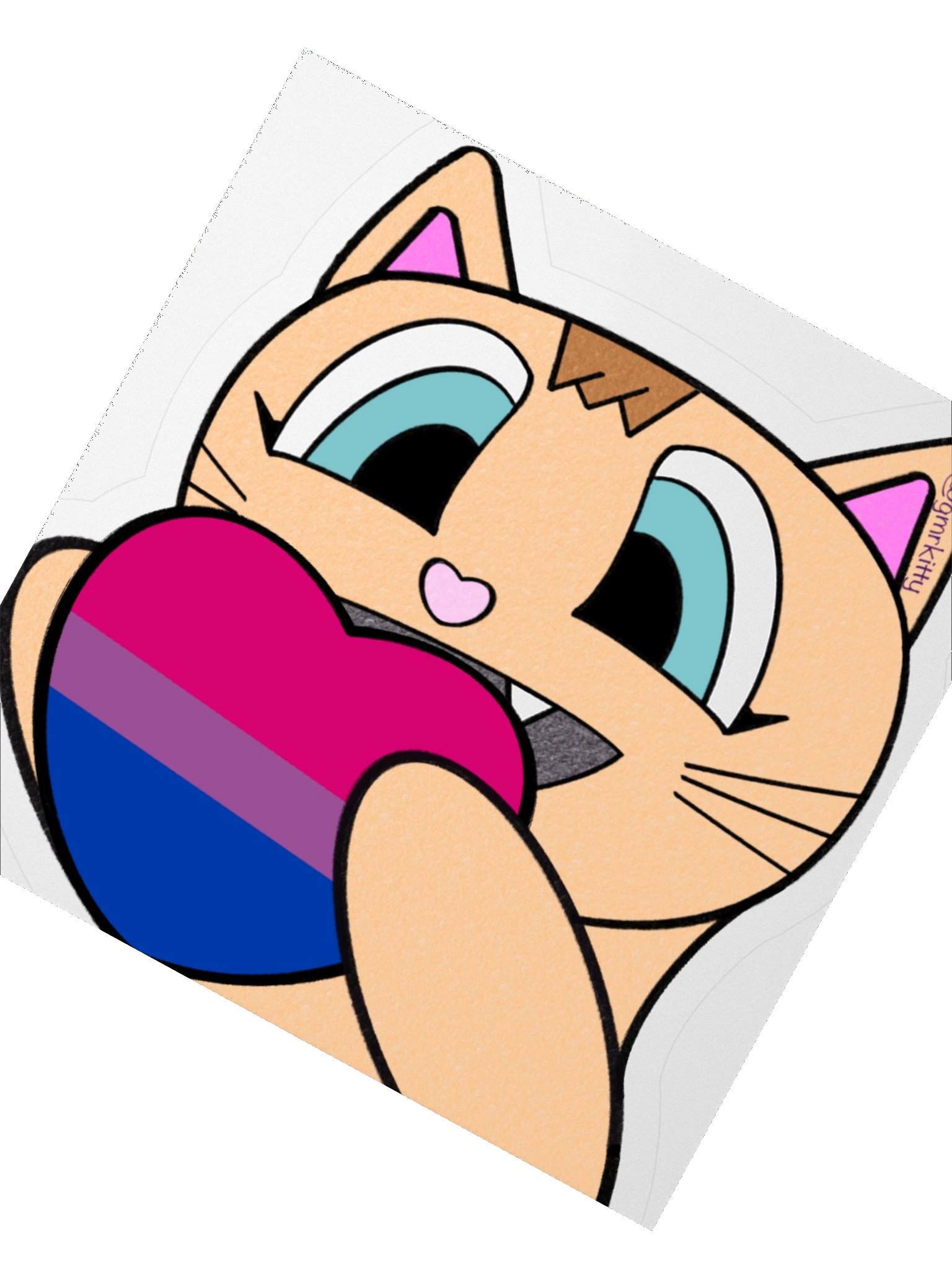 Bi Pride Kitty Sticker product image (4)