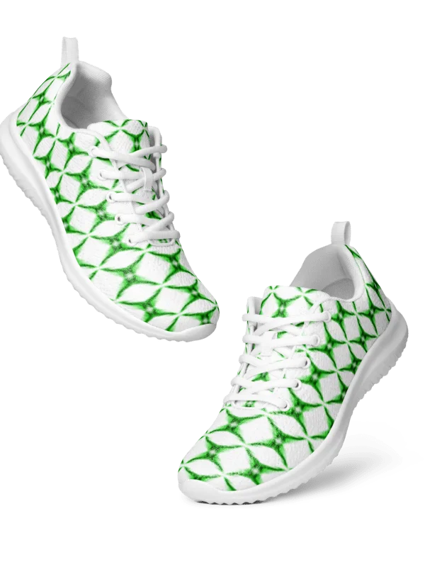 Green Starburst Pulse Sneakers Geometric Green Hex Women's Sneakers product image (8)