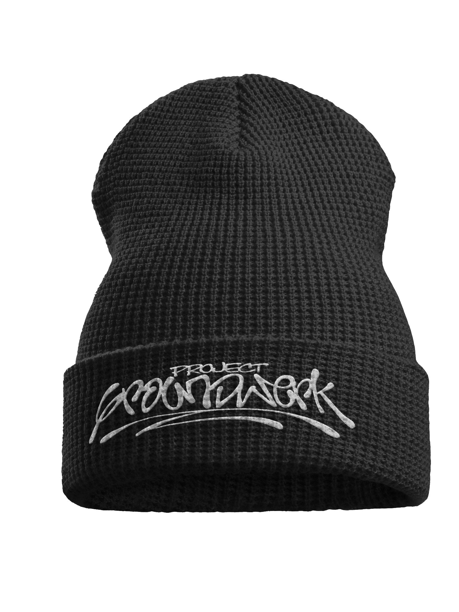 Project Groundwerk Embroidered Logo Honeycomb Waffle Beanie product image (1)
