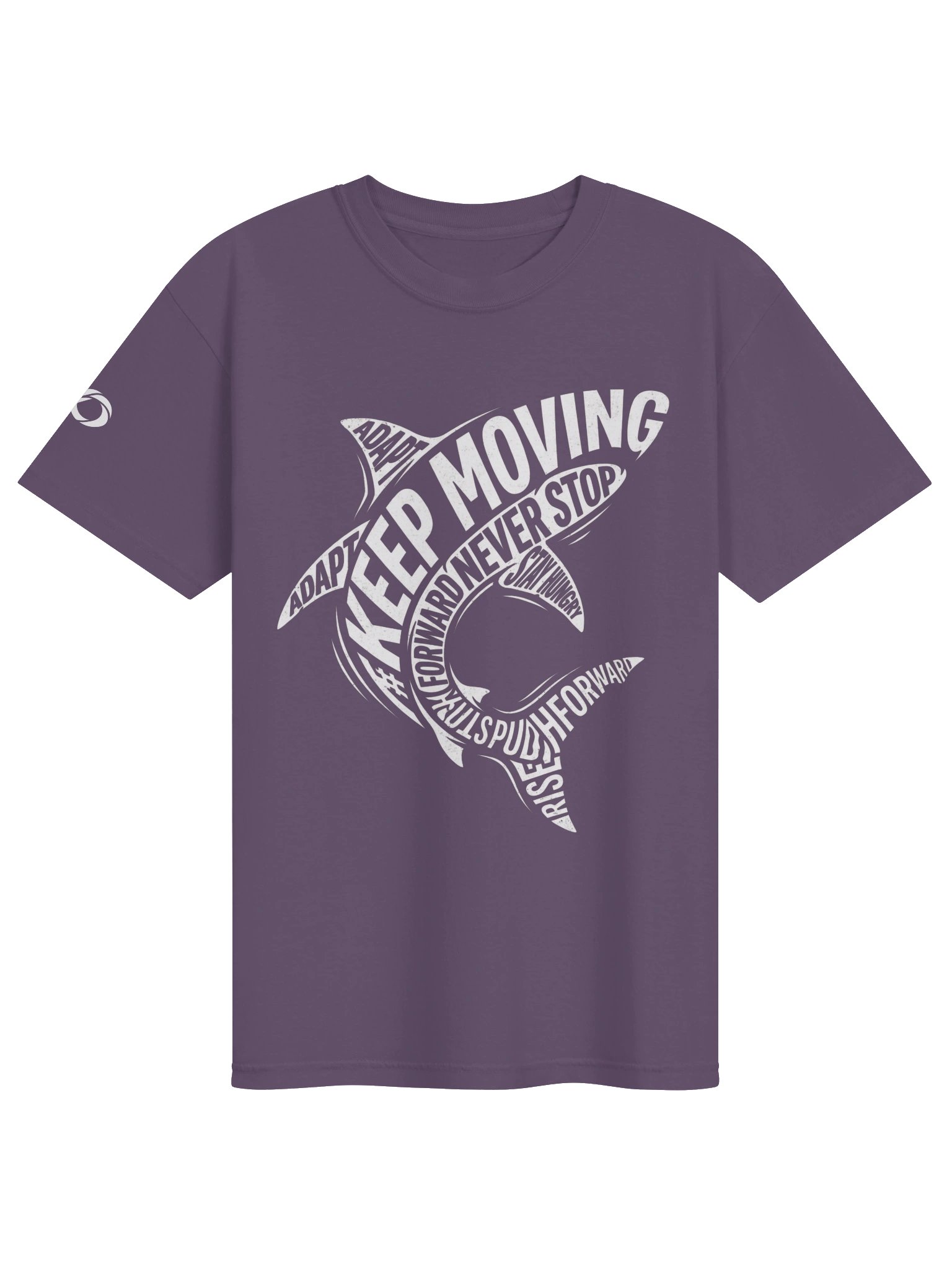 KEEP MOVING — Shark Typography Graphic Tee product image (1)