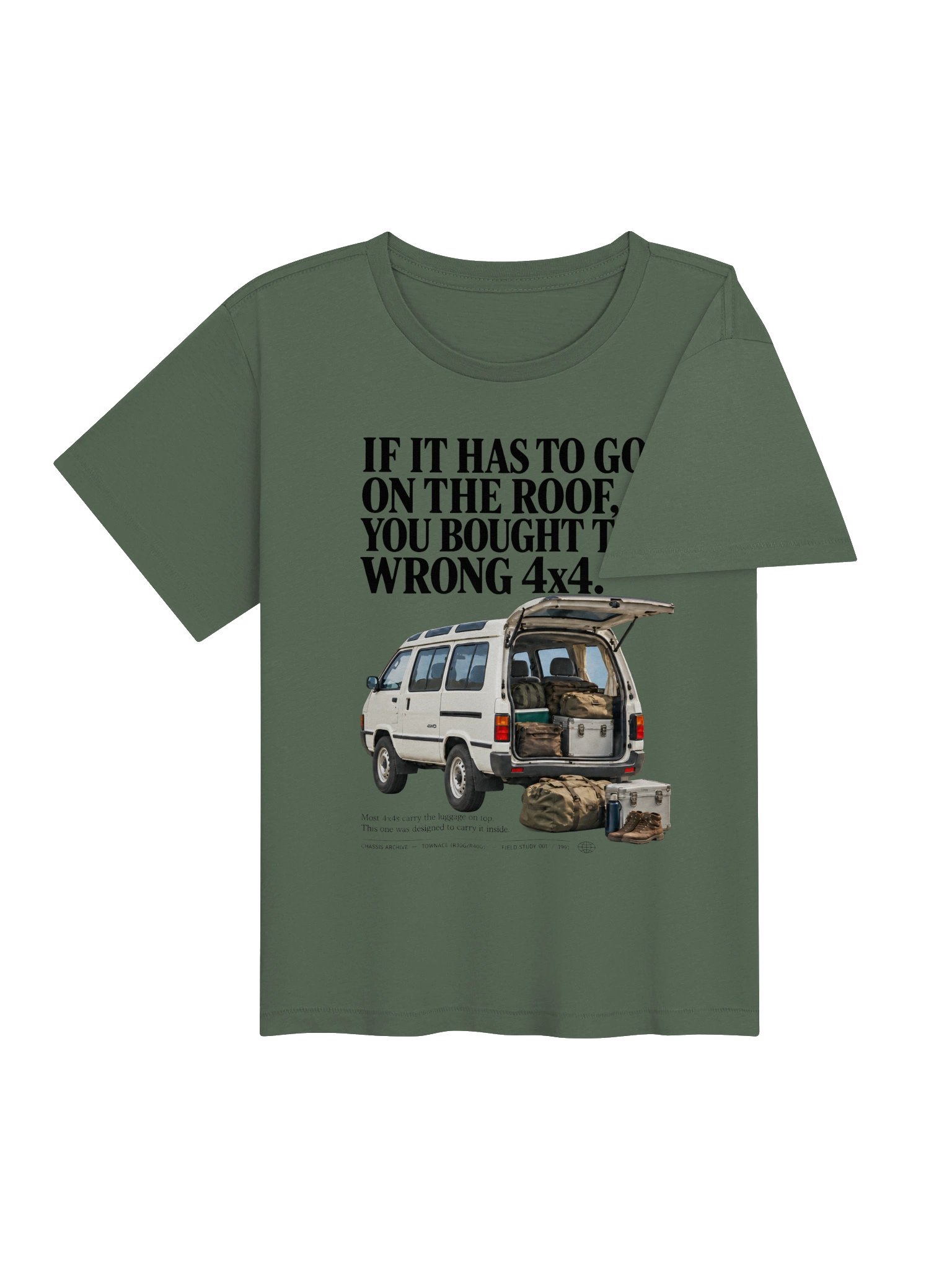 Wrong 4x4: 1991 Toyota TownAce 4WD women's Tee product image (20)