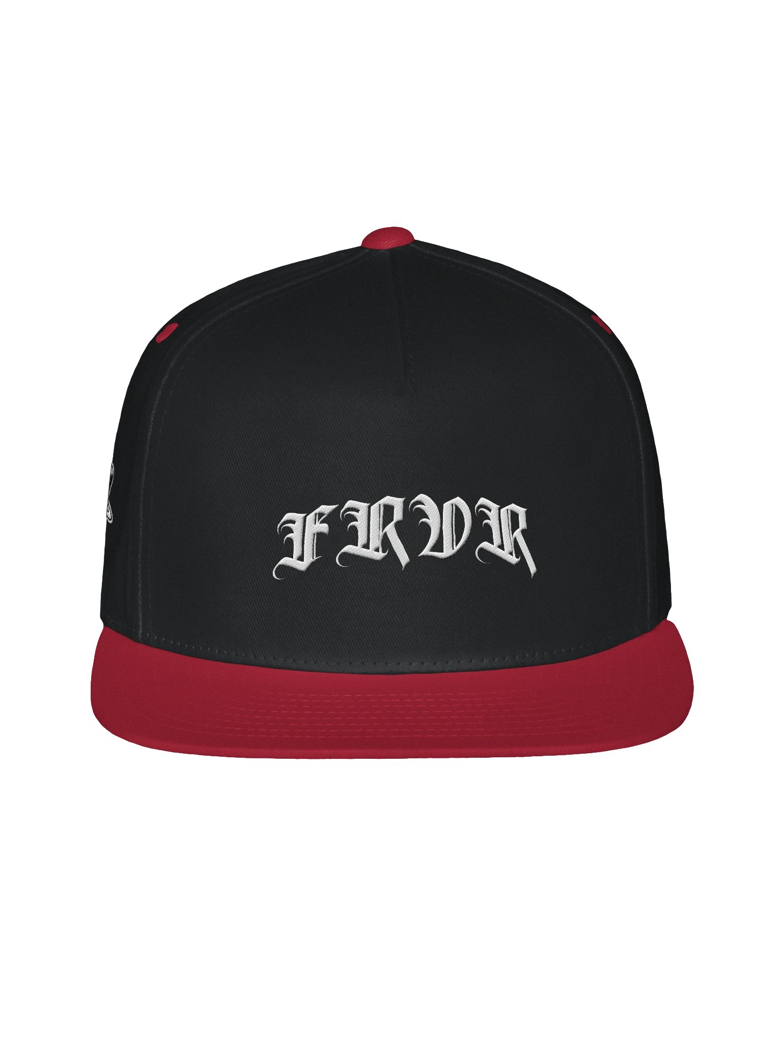 "Keys To My Heart" Flat Snapback Cap in Black/Red product image (1)