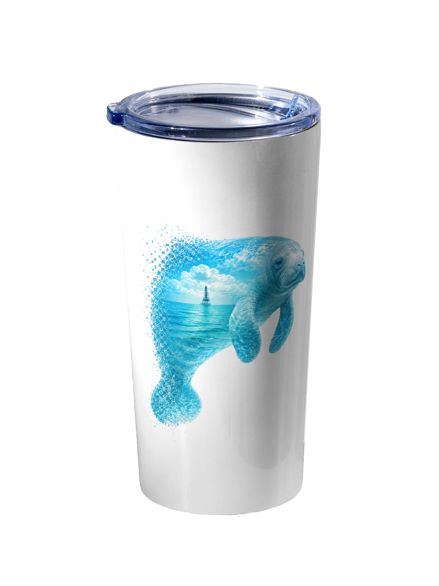 Manatee 20oz Stainless Steel Tumbler - Keys Collection: Lighthouse Edition product image (2)