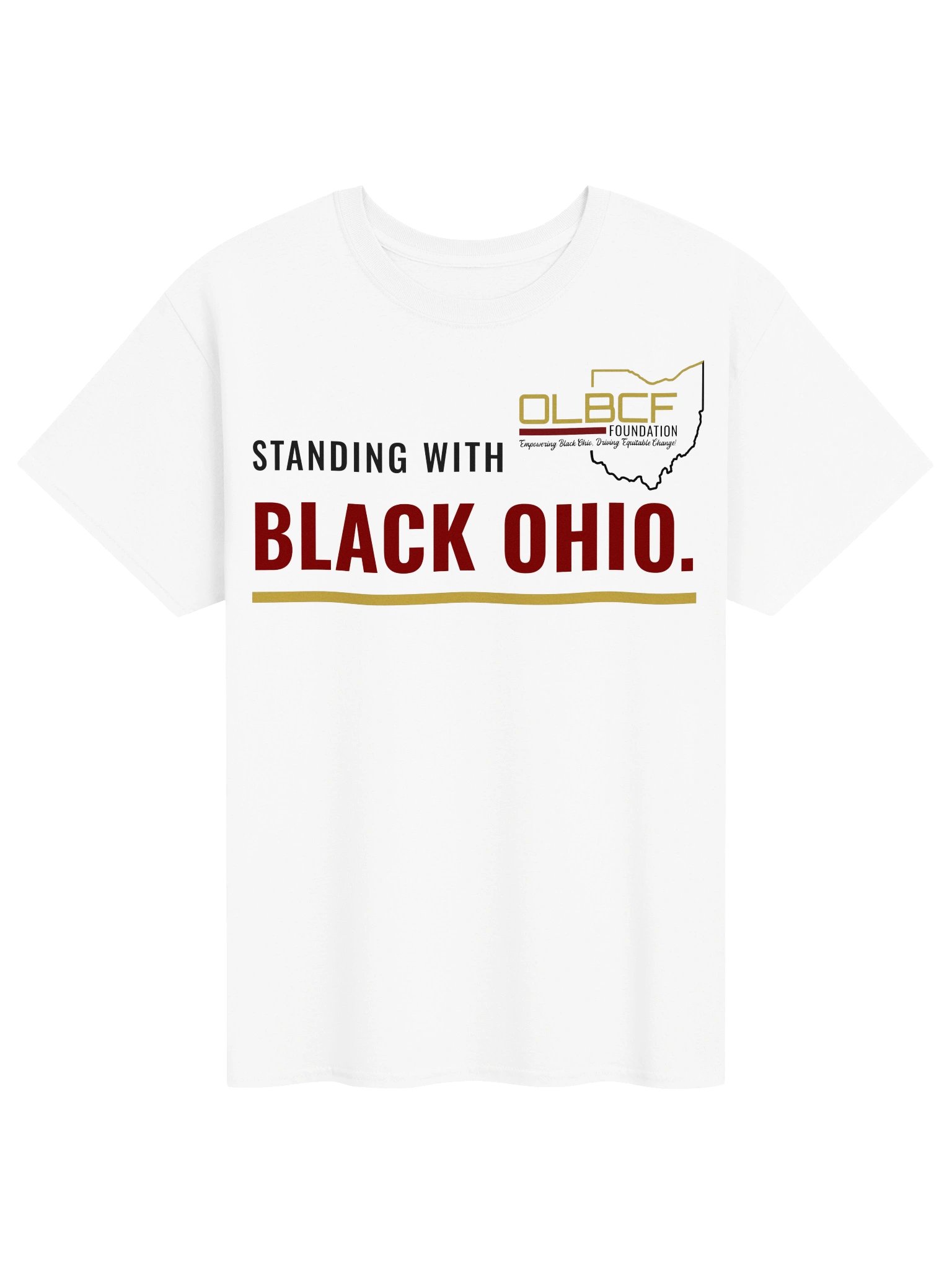OLBCF Standing With Black Ohio Tee (White) product image (1)