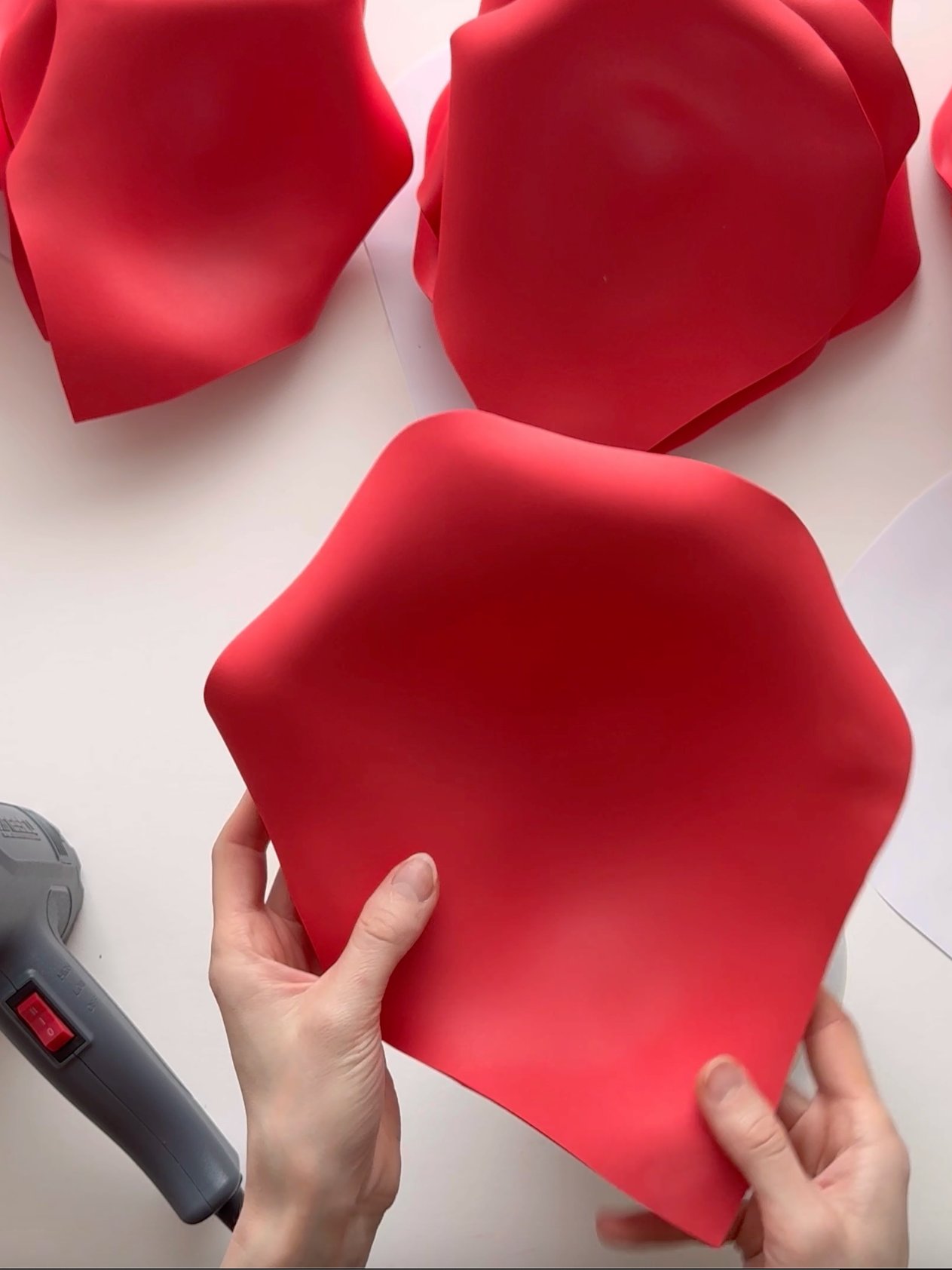Giant Foam Rose for Wall Decor: Templates + Materials Checklist with links + Video Tutorial on YouTube product image (5)