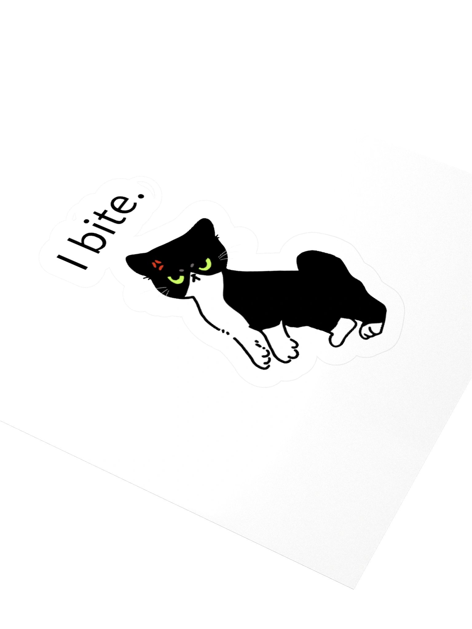 I bite. Sticker product image (3)