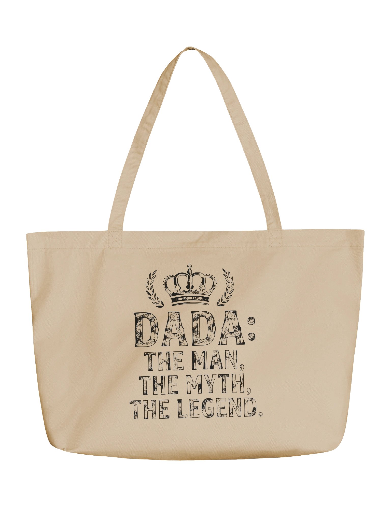 Dada's Tote - Minimal Black Organic Tote product image (1)