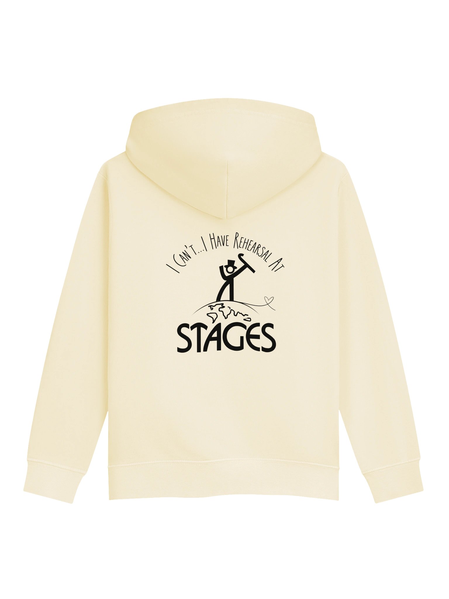 Youth Garment-Dyed Fleece Hooded, Light, Black Logos product image (12)