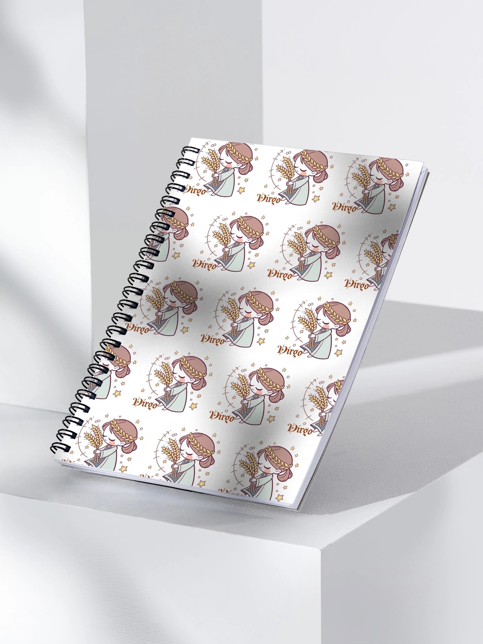 Virgo Wheat Goddess Spiral Notebook product image (3)