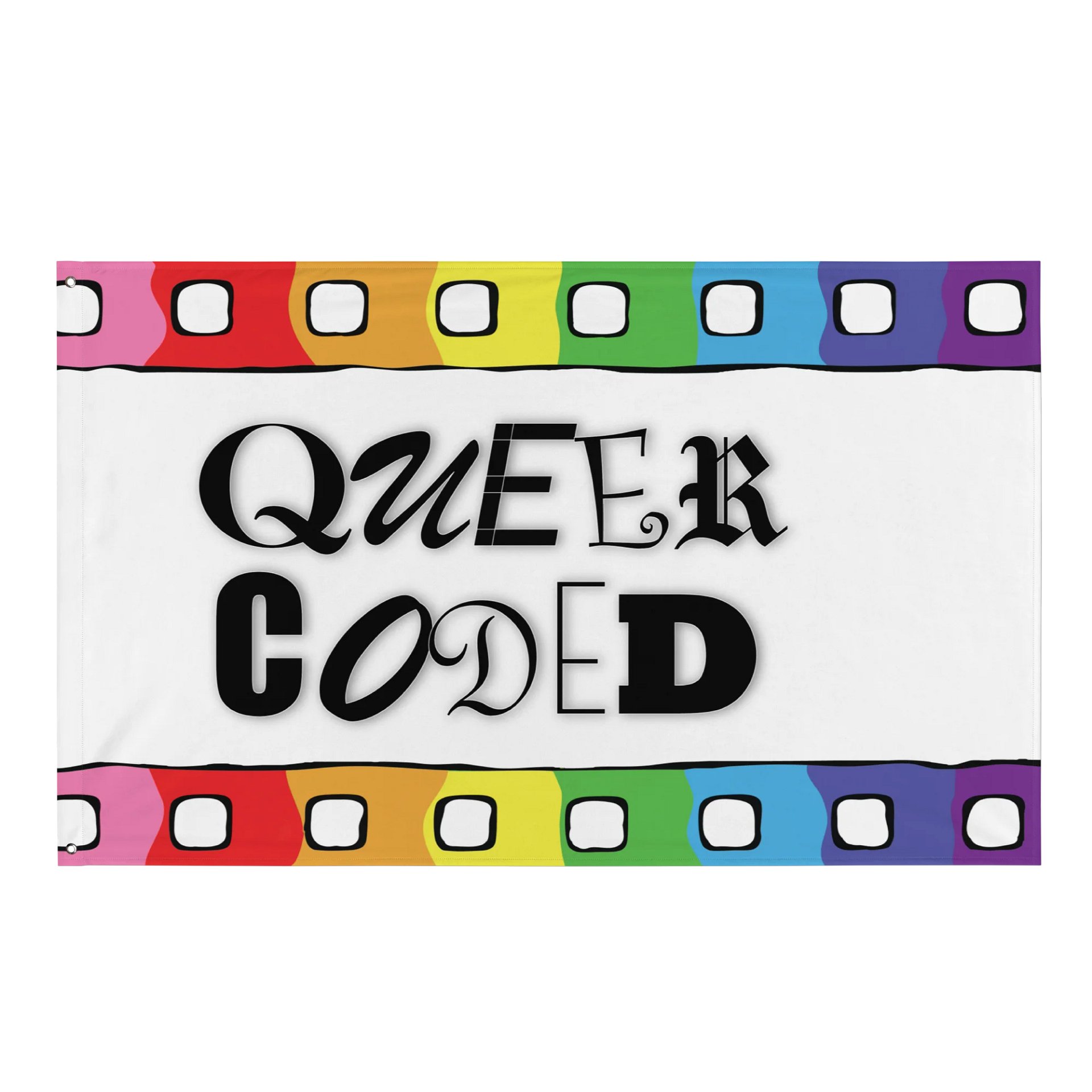 QUEER CODED - FLAG product image (1)