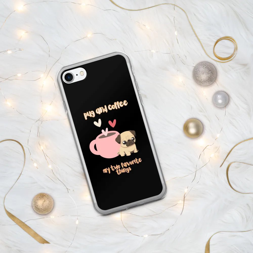 Pug & Coffee Love iPhone Case product image (334)