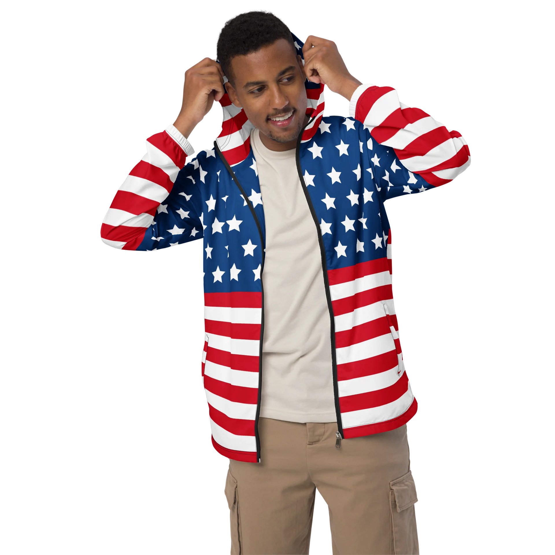 Patriot's Pride All-Over Windbreaker product image (4)