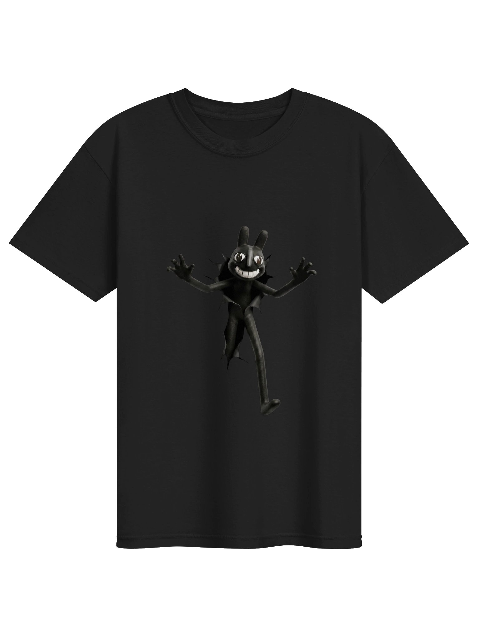 Ripped Wall Rabbit T-Shirt – Creepy Horror Aesthetic Unisex Tee product image (5)