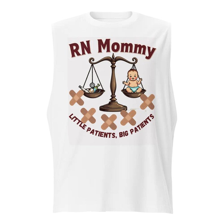 RN Mommy Balance Scale Muscle Tank product image (1)