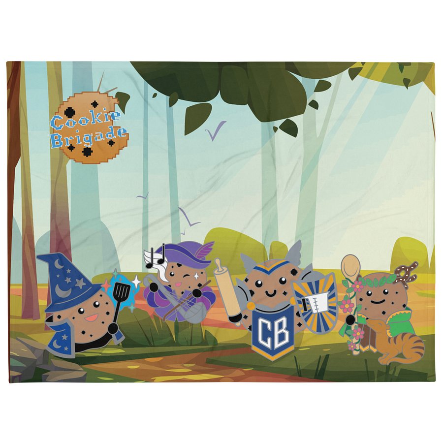 Cookie Adventurers Throw Blanket (60
