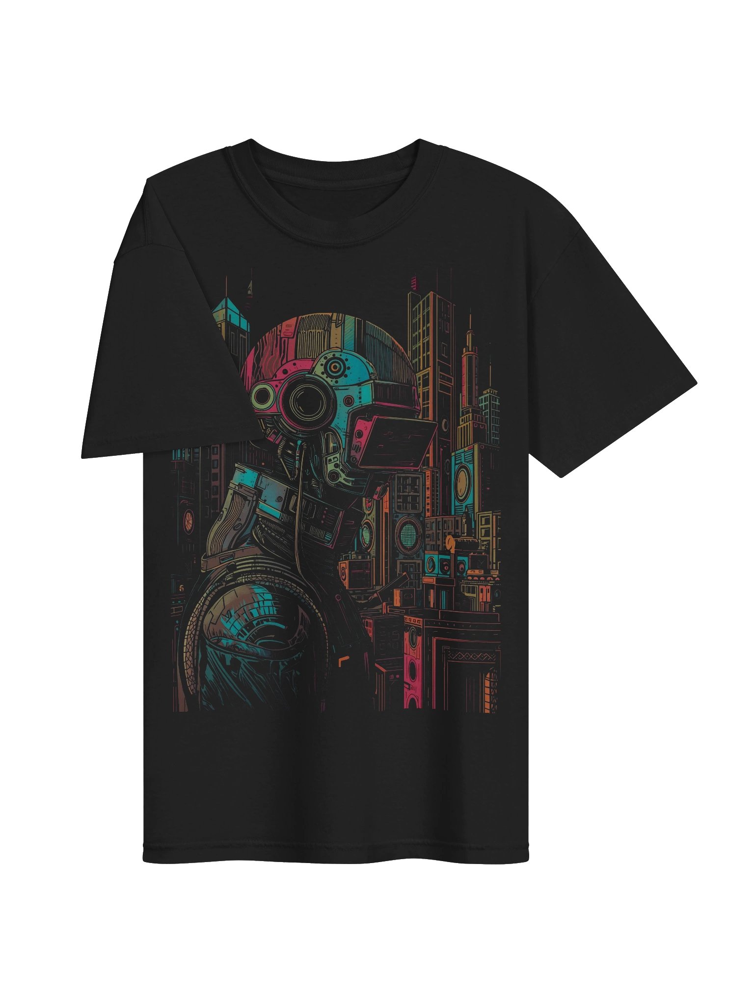 Future Metropolis Mech Heavyweight T-Shirt product image (6)