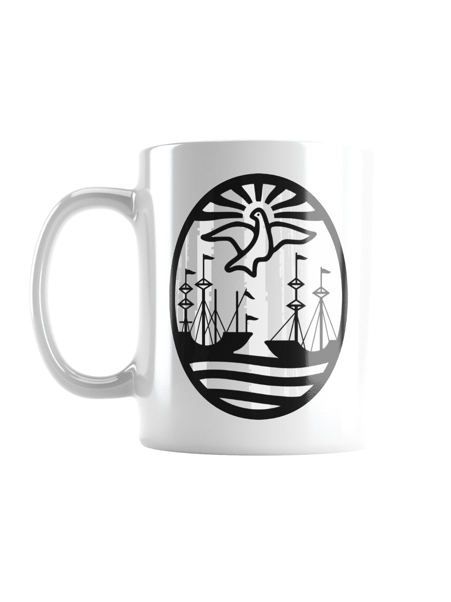 White Glossy Mug product image (3)