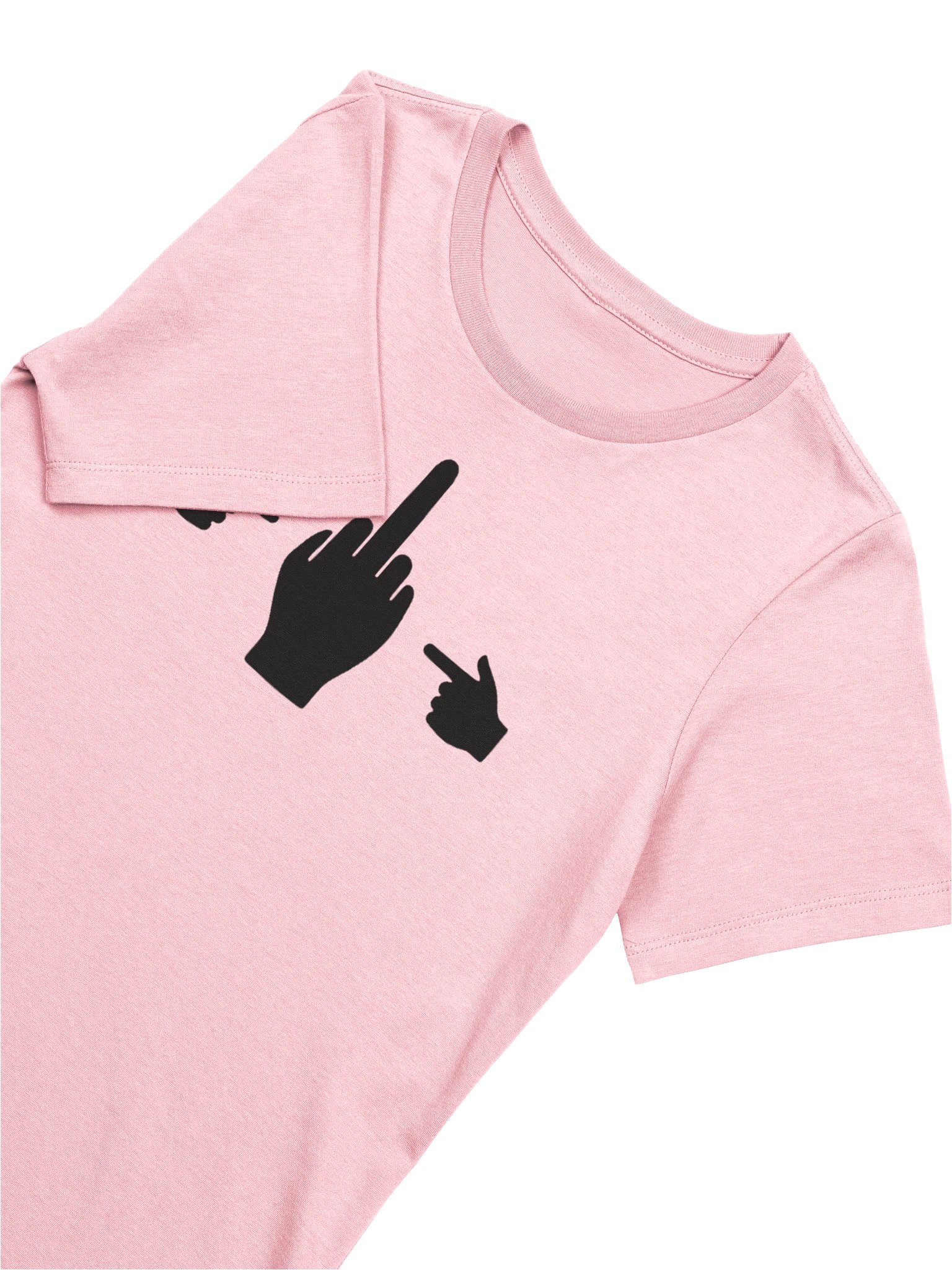 No Middle Finger Point ShopCo Black Women’s Pink Tee product image (5)