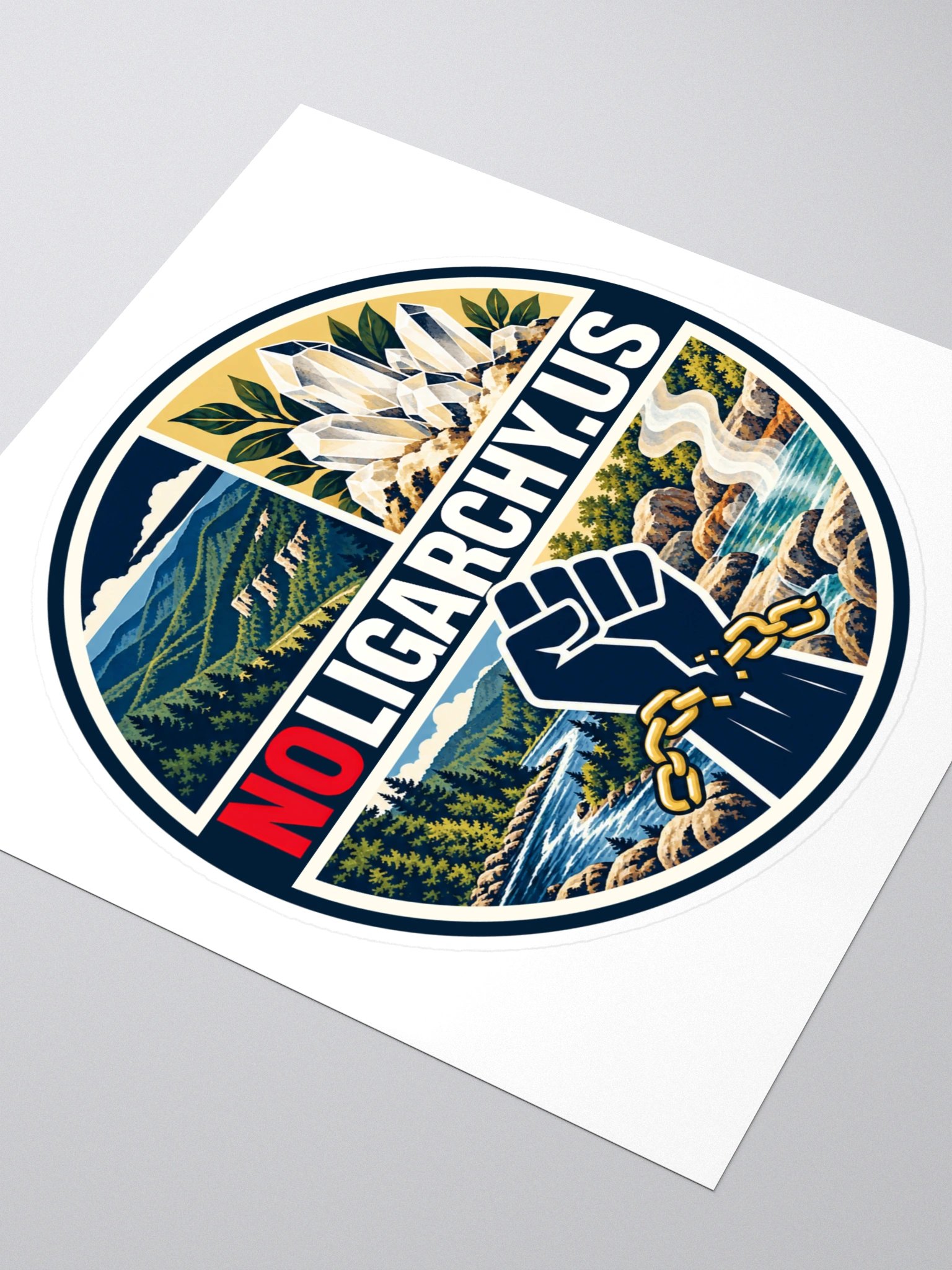 Arkansas NOLIGARCHY.US sticker product image (3)