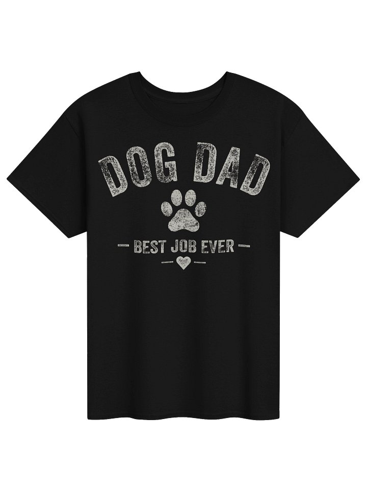 Dog Dad Best Job Ever Paw Print Graphic T-Shirt product image (2)
