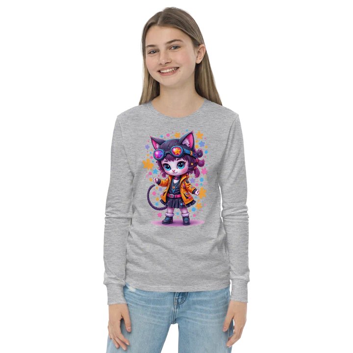 Whimsical Gadget Kitty Long Sleeve Tee product image (20)
