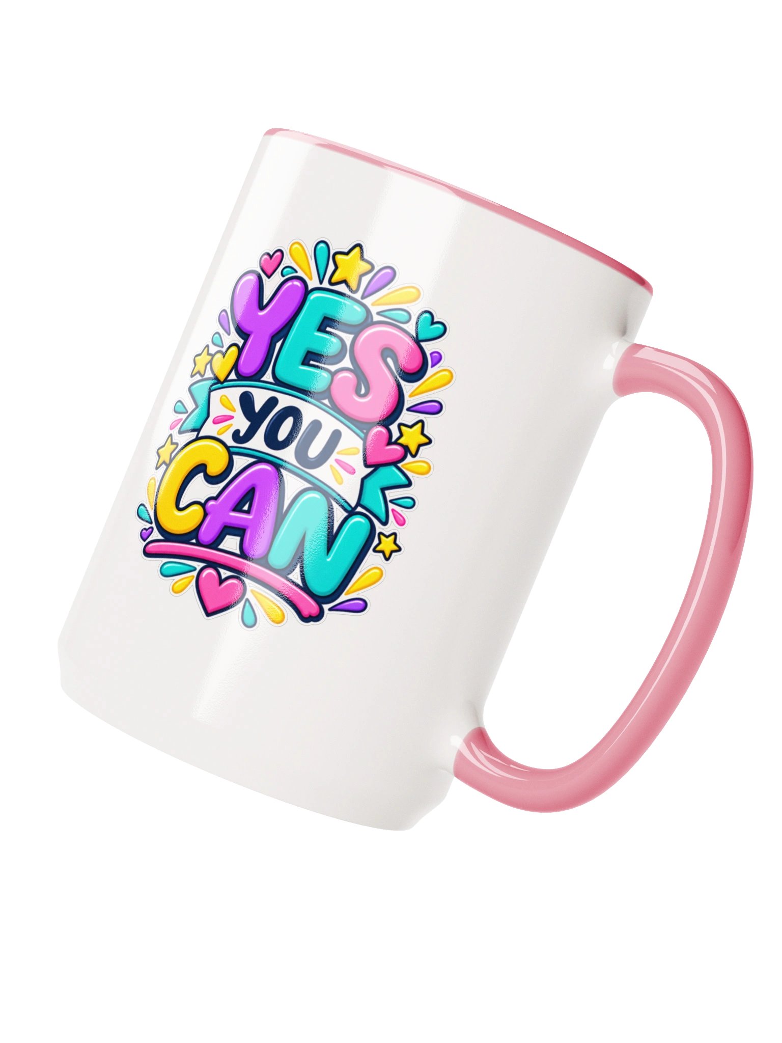 15 oz. Inspirational Mug - Yes You Can. product image (3)