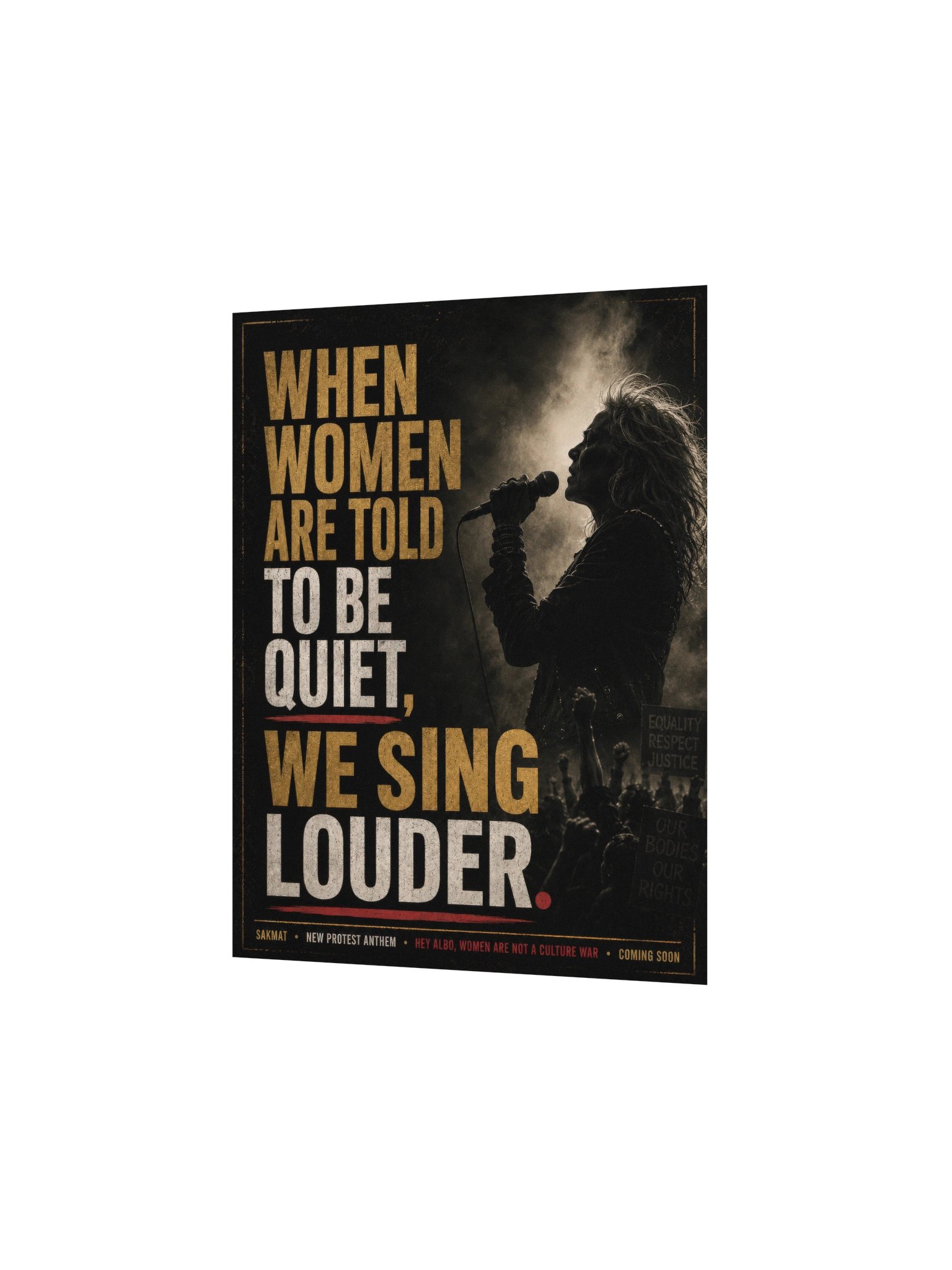 When Women Sing Louder Protest Poster product image (5)