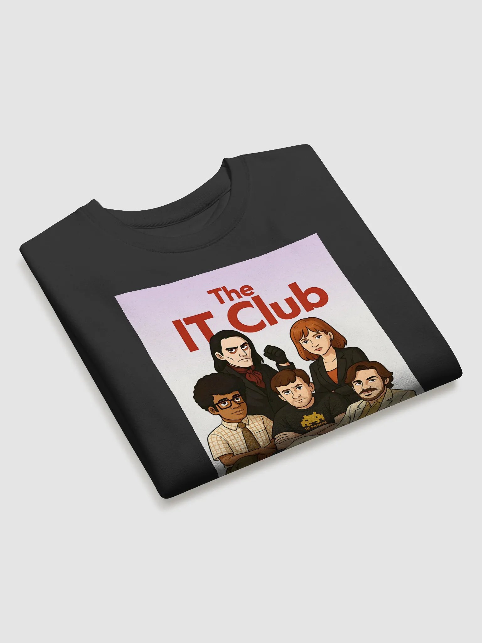 The IT Club Sweatshirt – Cotton Heritage Fleece TV Crossover Pullover product image (2)