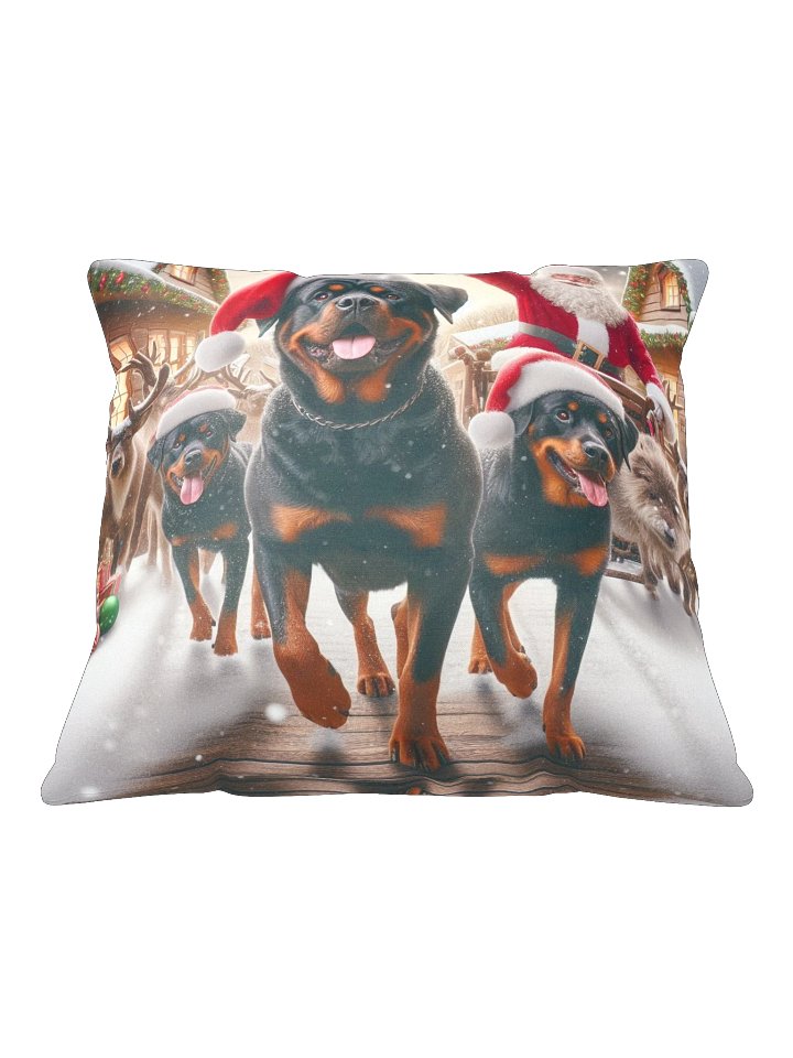 Rottweiler Santa Paws Festive Pillow product image (2)