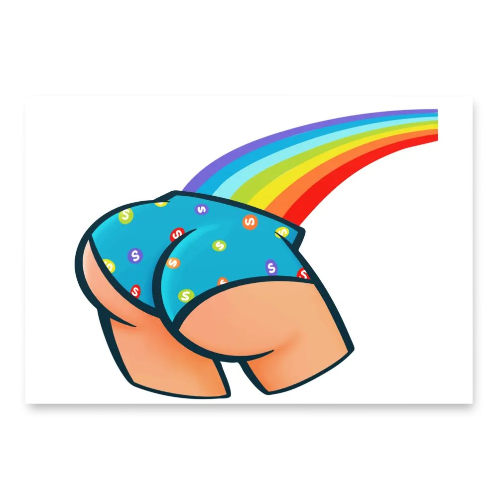 Rainbow Skittle_Butt Wrapping Paper Set product image (2)