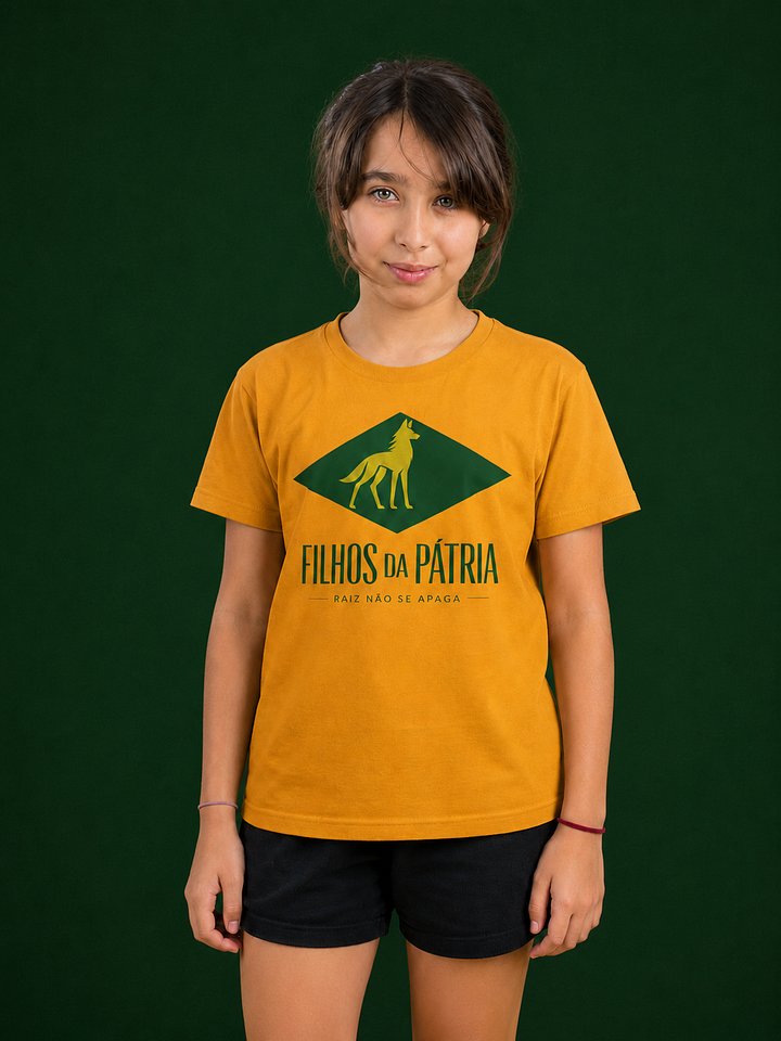 Camiseta Fundadora Filhos da Patria KIDS Amarela product image (1)