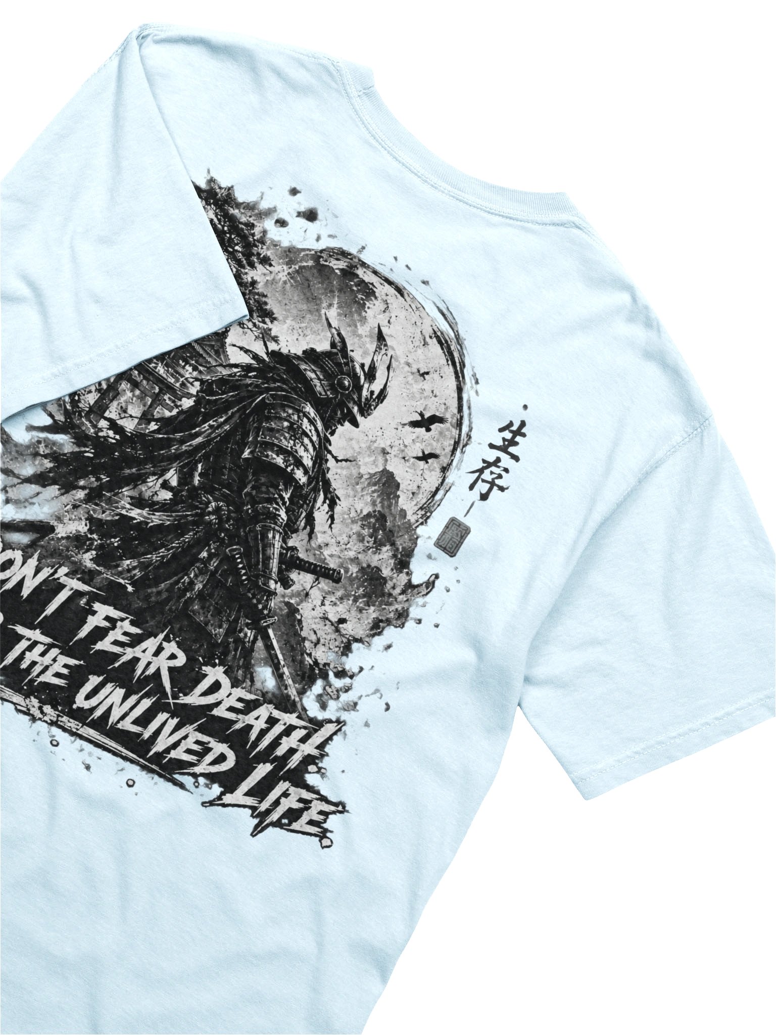 JAPANESE SAMURAI & DARK INK GRAPHIC T-SHIRT | DOUBLE-SIDED BUSHIDO STREETWEAR product image (12)