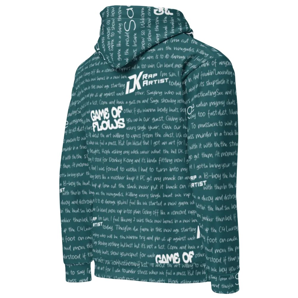 Game of Flows - DK Rap Artist & Sage - GREEN - Unisex Hoodie product image (3)