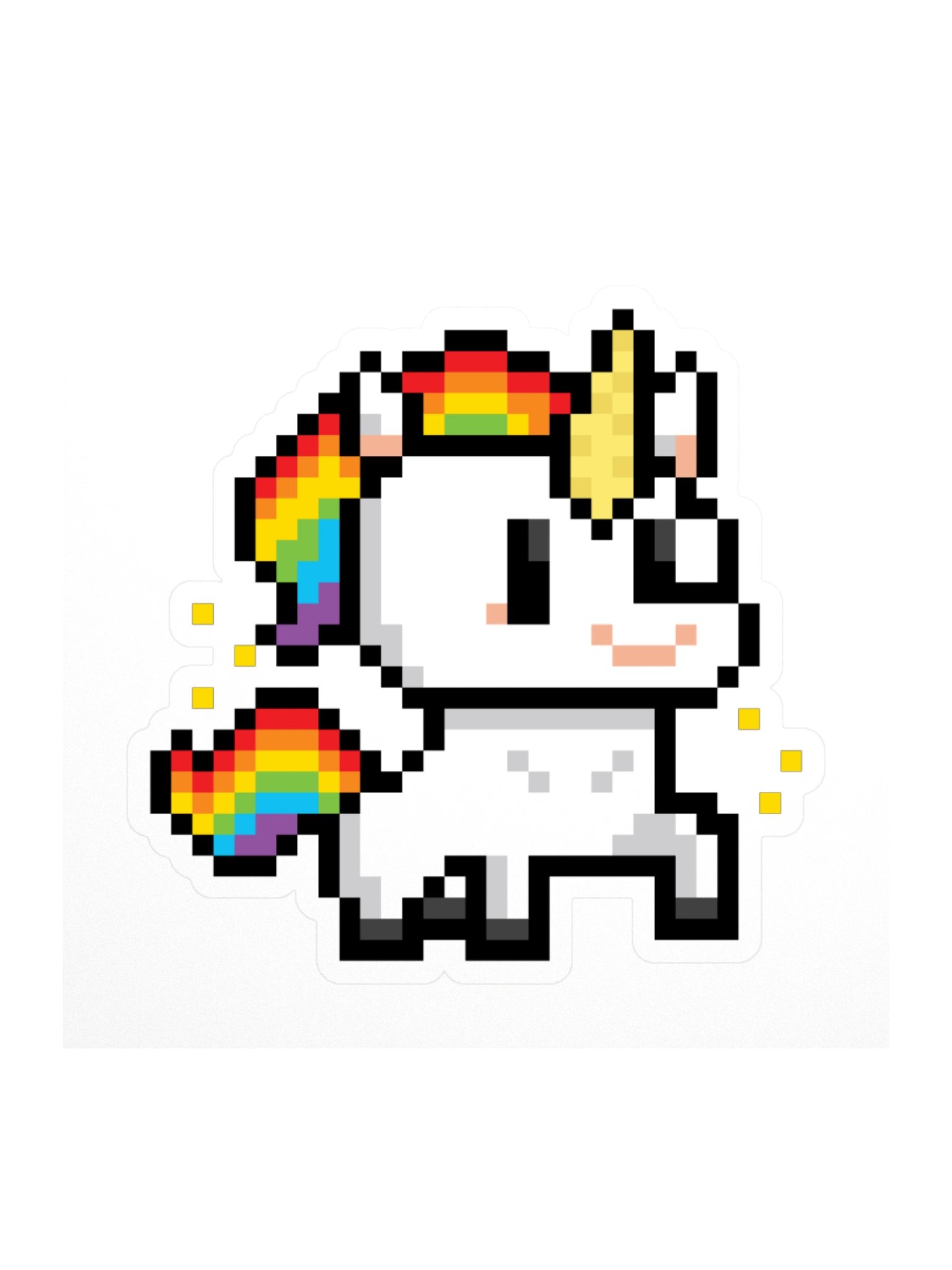 Unicorn Questie Kiss Cut Sticker 3x3" product image (1)