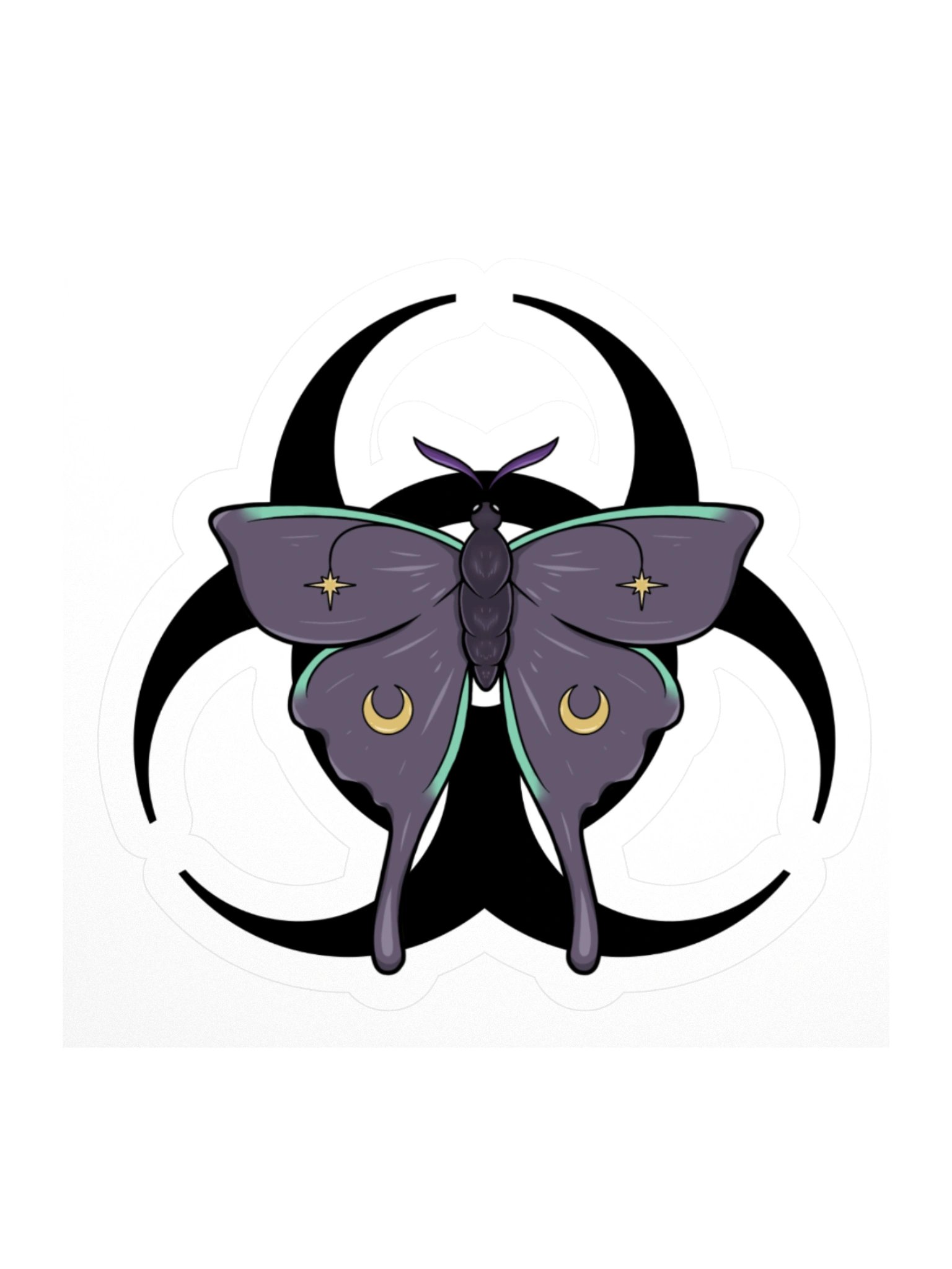 Hazard Moth Sticker product image (1)