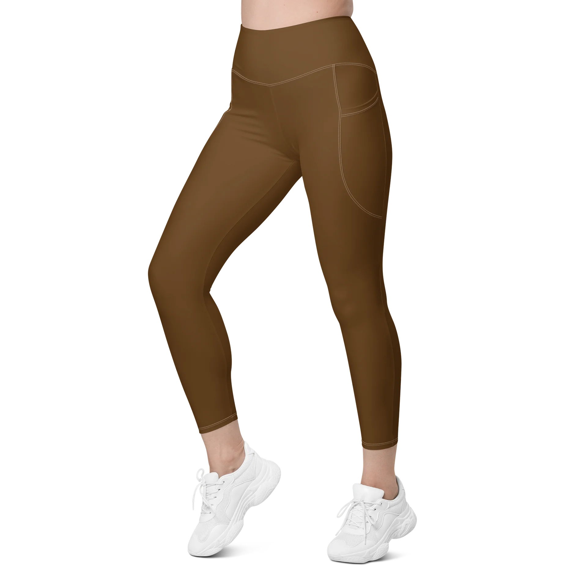 Brown Leggings with Pockets product image (4)